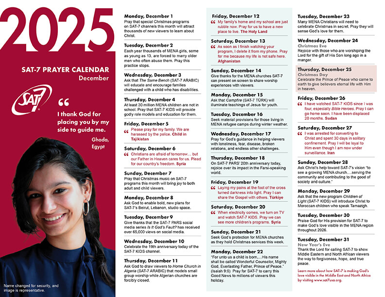 Sat7prayercalendardecember2025